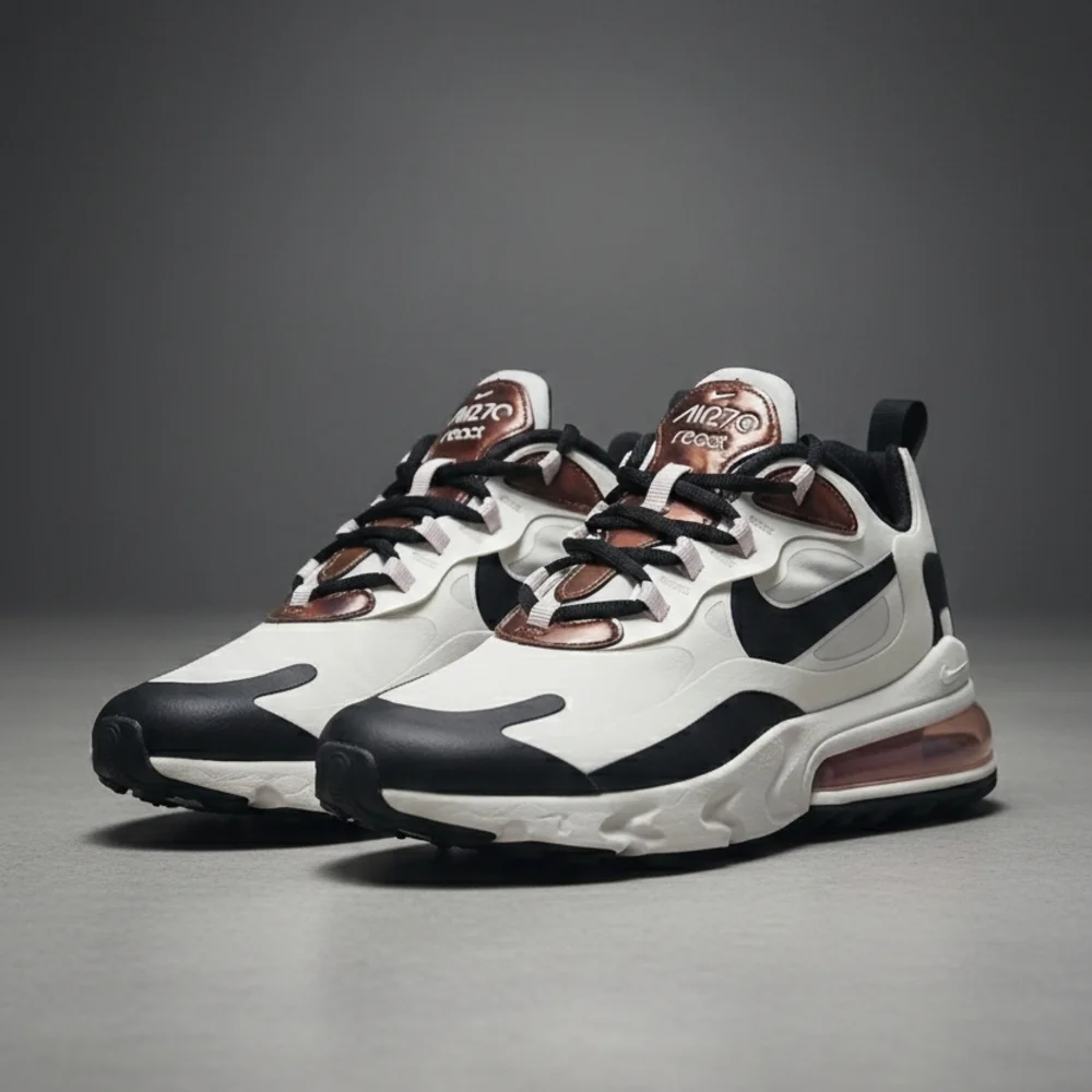 Nike Air‎ Max 270 React  - Black and White